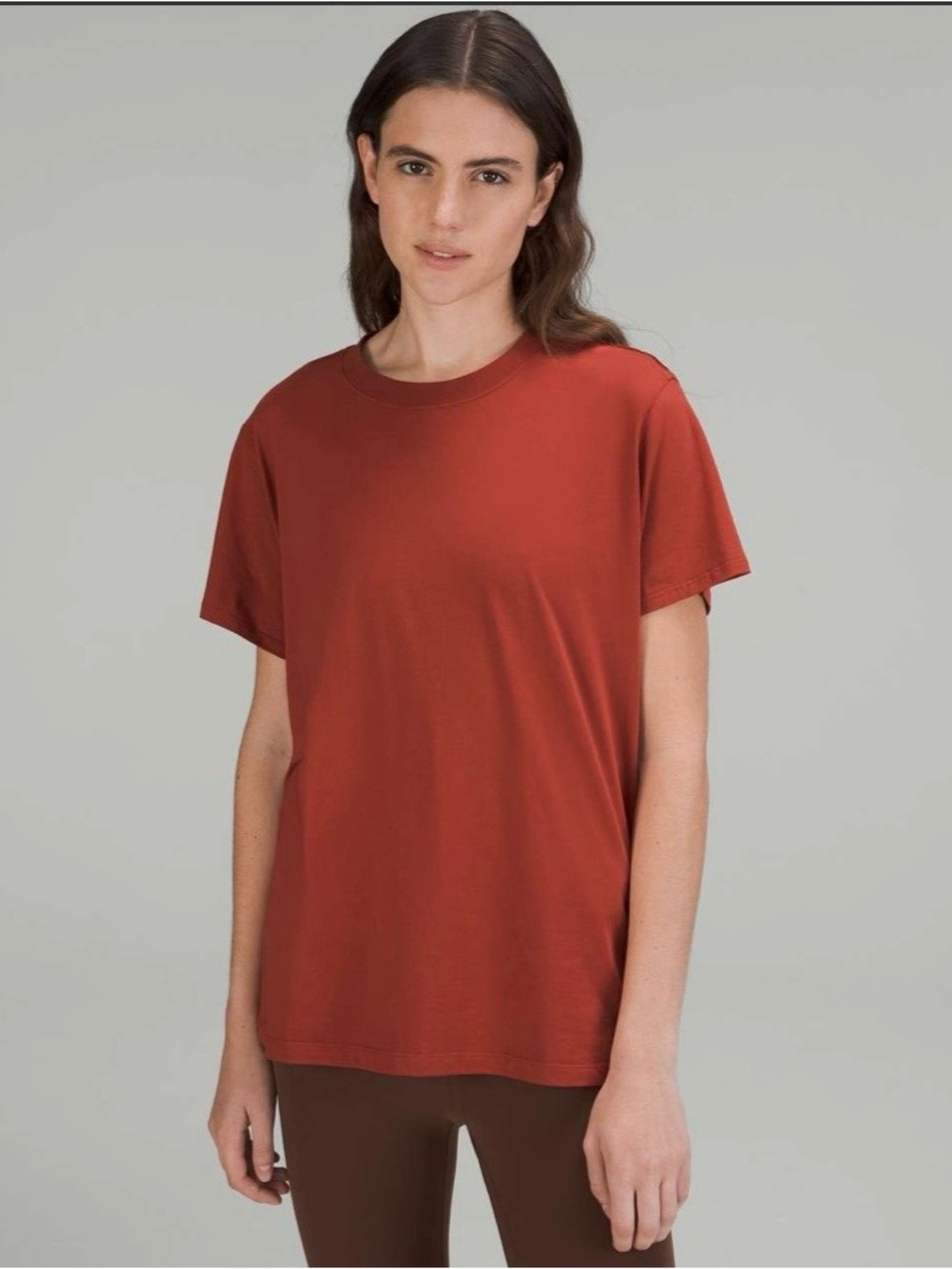 lululemon All Yours Cotton T-Shirt Size 12- Cayenne